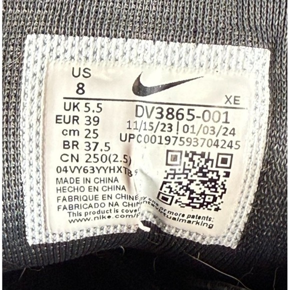 Nike Pegasus Trail 5 Womens Size 8‎ Black White Athletic Running Shoes Sneakers - Picture 10 of 10